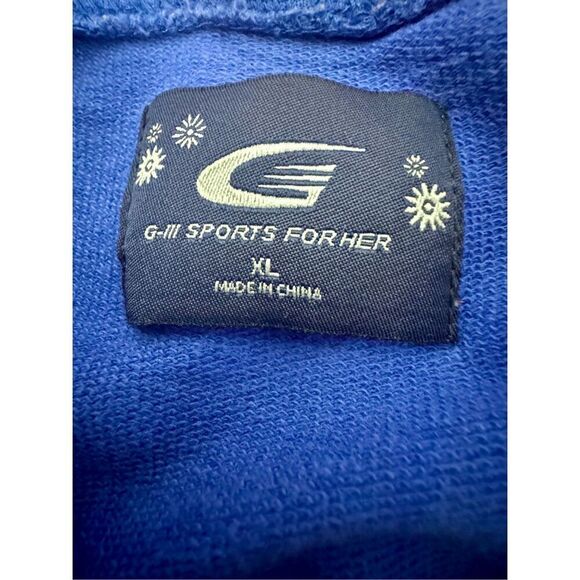 Chicago Cubs Baseball Bling‎ & Butterfly Accent G-3 Blue Hoodie Size XL - Picture 7 of 11